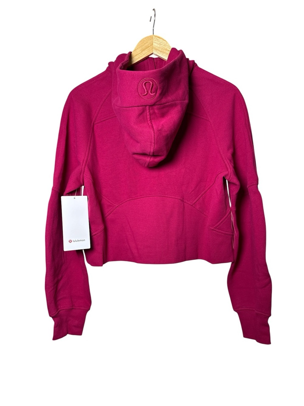 💖 NWT lululemon Scuba Oversized Half-Zip Hoodie XS/S Berry Rumble - Picture 3 of 4